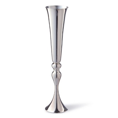 23" Wedding Trumpet Vase Silver - National Tree Company