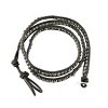 Silpada 'Layered With Ease' Sterling Silver and Leather Pyrite Wrap Bracelet, 23" - 3 of 4