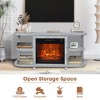 Parrot Uncle 48 in. Light Gray Corner Fireplace TV Stand Media Console Fits TV's up to 55 in. - 2 of 4