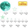 Vudeco 1109 Pieces Glow in the Dark Stars and Moon Stickers Set - Great Bedroom Wall Decor - 2 of 4