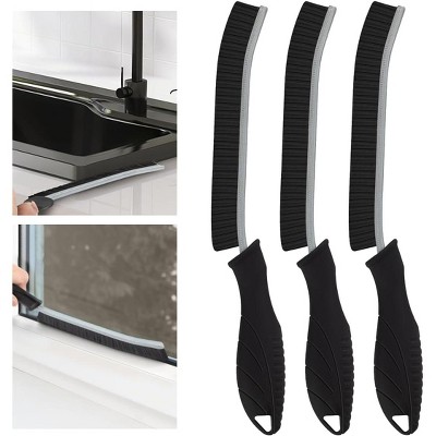 3 Pack Hard Bristle Crevice Cleaning Brush - Multifunctional Gap Cleaning Brush, Bathroom Cleaning Tools, Grout Brush