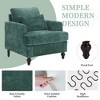 MOONMISS Mid Century Modern Arm Chairs with Studded, Solid Wood Frame,for Bedroom,Reading - 4 of 4