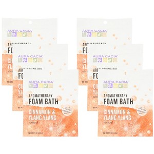 Aura Cacia Cinnamon and Ylang Ylang Aromatherapy Foam Bath - Case of 6/2.5 oz - 1 of 4