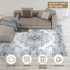 NewHome "6x9 FT Vintage Area Rug, Soft Non-Slip Boho Carpet, Waterproof, Machine Washable for Living Room"Green - 3 of 3
