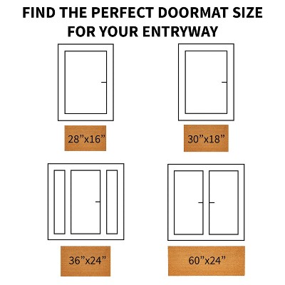 Evergreen Iowa State University Logo Natural Coir 28 x 16 Inches Indoor Outdoor Doormat