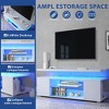 63" LED Gaming TV Stand for 70 Inch TV Entertainment Center with Large Side Cabinet, Media Storage Console Table for Living Room - 2 of 4