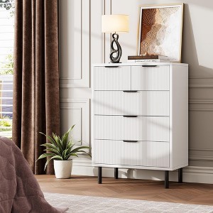 5 Drawer Dresser for Bedroom, Closet Dresser Organizer with Anti-Tipping Device and Metal Legs for Hallway Entryway - 1 of 4