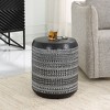 Uttermost Cutting Edge Accent Table-Fun Geomatric Statement Black Gray Resin - 3 of 4