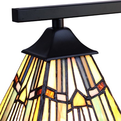 Kinsey Blackish Bronze 27" Tiffany-Style Mini Chandelier