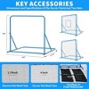 4x4 Ft Multi-Sport Rebounder & Goal Net – 2-in-1 Adjustable Soccer, Baseball, Volleyball Trainer with 3 Angle Settings, Easy Setup for Backyard - 3 of 4