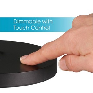 Shine Desk Lamp Wireless Charging (Includes LED Light Bulb) Black - OttLite: Modern Touch Sensor, 3-Way Light Settings - 1 of 4