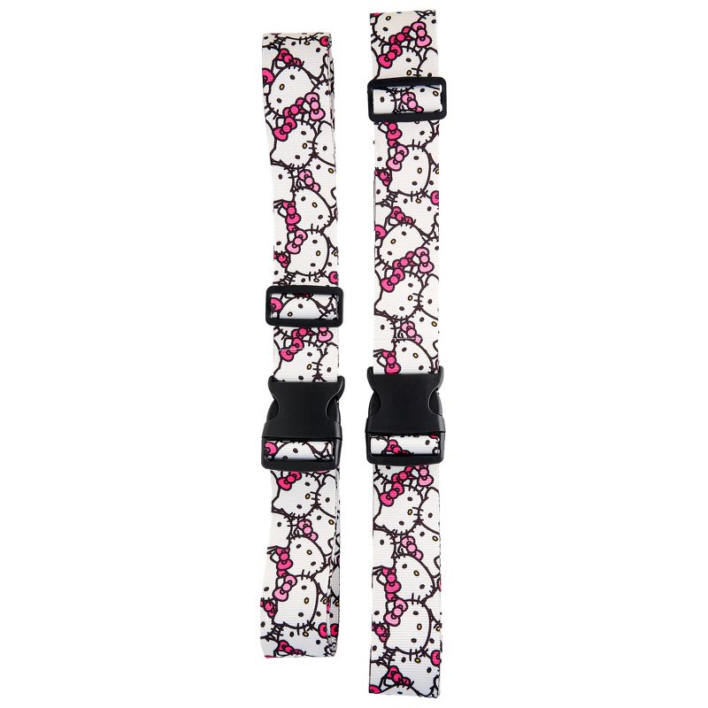 Sanrio Hello Kitty Luggage Strap 2-Piece Set Officially Licensed, Adjustable Luggage Straps from 30'' to 72'', 3 of 8