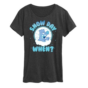 Women's - Care Bears - Snow Day When Short Sleeve Graphic T-Shirt - 1 of 4
