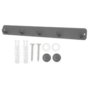 Unique Bargains Coat Hooks Wall Mount with Coat Hooks for Entryway Bathrooms - 1 of 4