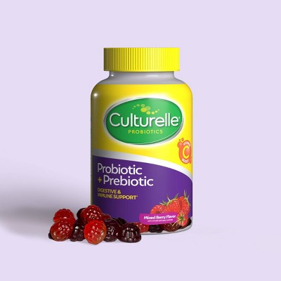 Culturelle Probiotic Gluten Free Gummies for Men and Women - Berry - 52ct