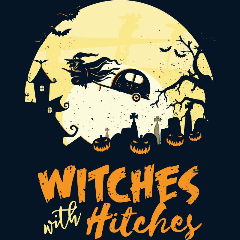 Men's Design By Humans Halloween Camping Witches Hitches Funny By RedBirdLS Tank Top, 2 of 4