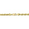 Black Bow Jewelry Men's 6mm 10k Yellow Gold Diamond Cut Solid Rope Chain Bracelet - 3 of 4