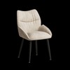 Lyngins 2-Pack Luxury Velvet Dining Chairs – High-Quality Soft Fabric, Sturdy Metal Frame, Ergonomic Design Kitchen Chair, Modern Living Room Chair - 3 of 4