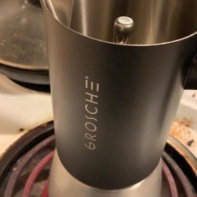 Grosche Milano Steel Stainless Steel Stovetop Espresso Maker Moka Pot Home  Espresso Coffee Maker : Target