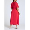 ELOQUII Women's Plus Size Seam Detail Relaxed Midi Dress - 3 of 3