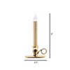 IMC Williamsburg B/O LED Candle with On/Off Sensor, Wax Drips, Brass, 4.5" x 9 - 3 of 3