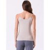 INSPIRE CHIC Women's Camisole V Neck Sleeveless Cami Undershirt Spaghetti Strap Tank Pajama Tops - 4 of 4