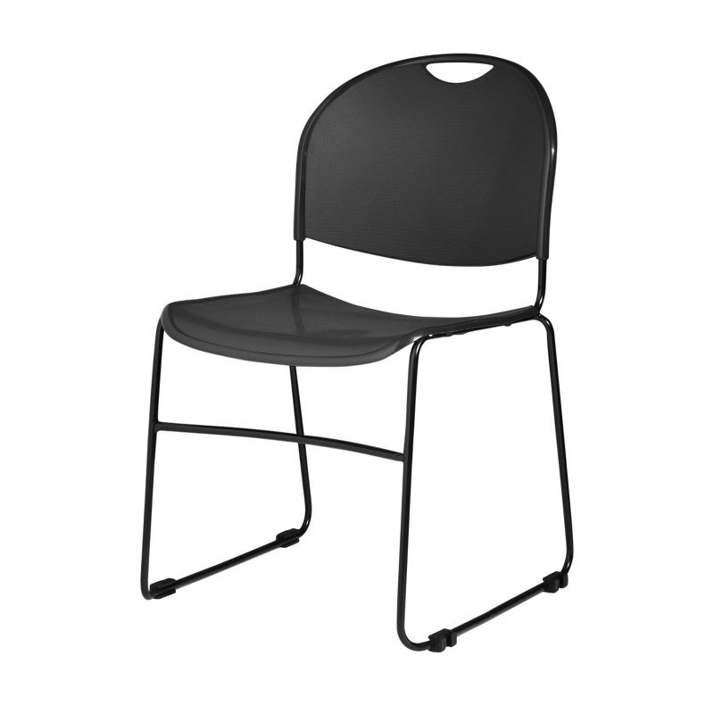 2pk Multi Purpose Ultra Compact Stack Chair Black - Hampden Furnishings, 1 of 9