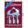 Trends International NHL Colorado Avalanche - 20222 Stanley Cup Logo Framed Wall Poster Prints - 3 of 4