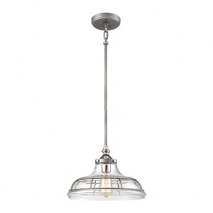 Elk Home Dunkirk 1 - Light Pendant in  Weathered Zinc - 1 of 3