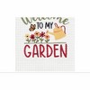 C&F Home Welcome To My Garden Embroidered Cotton Waffle Weave Kitchen Towel - 3 of 3