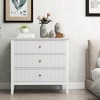Heynemo Fluted 5 Drawers Dresser, Tall Chest of Drawer with Silent Slide Drawers, Ideal for Bedroom, Living Room, Hallway, Entryway - 2 of 4