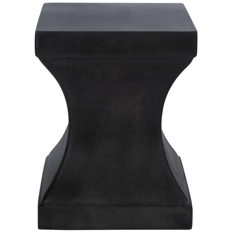 Curby Concrete Accent Stool - Black - Safavieh., 1 of 8
