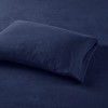 Elegant Solid Micro Fleece Sheet Set, All Season Bedding Sets, Cozy Home Textile fits Lux Bedroom Decor,Valentine's Day Gifts - 2 of 4