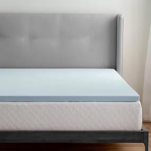 Delara 2 Inch Gel Infused Memory Foam Mattress Topper, Certipur-US Certified, Ventilated Design for Better Airflow - 1 of 4