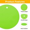 Unique Bargains Non-Slip Silicone Round Multipurpose Jar Opener Pads 3 Pcs - 3 of 3