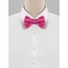 Allegra K Men's Solid Color Self-tied Formal Wedding Party Tuxedo Adjustable Bow Ties - 2 of 4