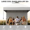 Garvee 10'x10' Outdoor Canopy Tent with Sidewall, Pop up Canopy with Vented Roof, Portable Instant Camping Beach Canopy Tents - 4 of 4