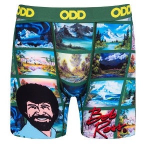 Odd Sox Men's Novelty Underwear Boxer Briefs, Paintings By Bob Ross - 1 of 4