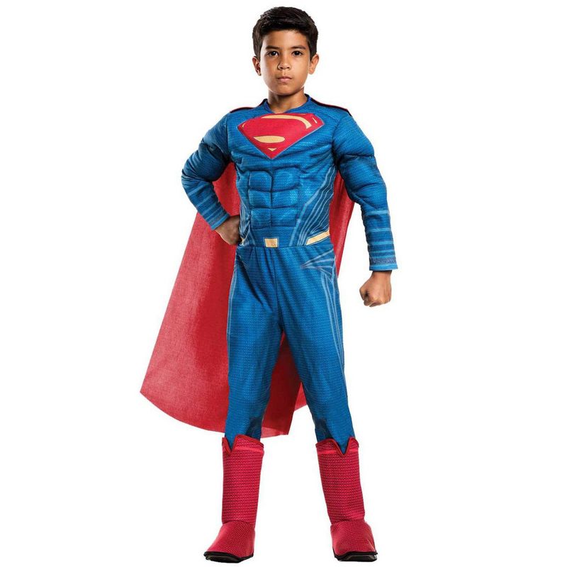 Rubies Justice League Movie - Superman Deluxe Boy's Costume Small, 1 of 3