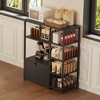 Bakers Rack with Storage Cabinet, 5-Tier Kitchen Organizer with Shelves, Coffee Bar Station - 4 of 4