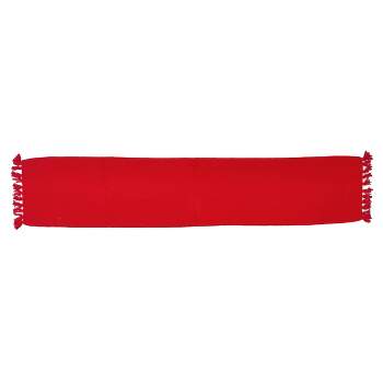 90" x 20" Cotton Textured Table Runner Red - Threshold™