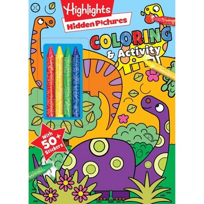 Highlights Hidden Pictures Coloring with Crayons - (Color & Activity with Crayons) by  Delaney Foerster (Paperback)