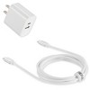 Emerald 20W PD, 2 Port Adapter and 6ft Type-C to Lightning, Fast Charge, Braided Cable for Apple Devices - 2 of 4