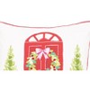 C&F Home 18" x 18" Door Wreath Printed & Embellished Christmas Throw Pillow - 3 of 4
