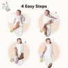 3pk Soothe Baby Swaddle 0-6 Months, Organic Baby Swaddle Sleep Sacks, Newborn, Infant Swaddle Sack - 3 of 4