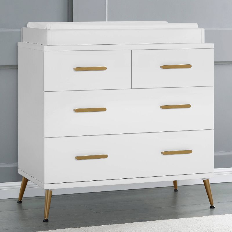 Delta Children Sloane 4 Drawer Dresser with Changing Top and Interlocking Drawers , 3 of 13
