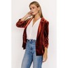 Velvet Jackets for Women's 3/4 Sleeve Open Front Velvet Cardigan - 3 of 4