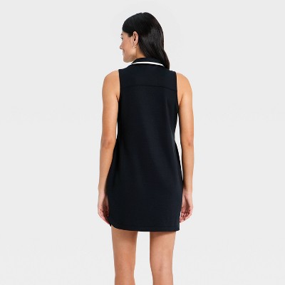 Женские платья All In Motion Women's Airy Sleek Collared Dress - All In Motion™ Jet Black M — фото 2