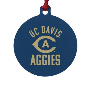 UC Davis Aggies Logo Aluminum Holiday Christmas Tree Ornament - 1 of 4