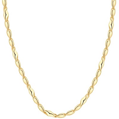Pompeii3 14k Yellow Gold Women's 24" Chain Necklace 17 Grams 4mm Thick